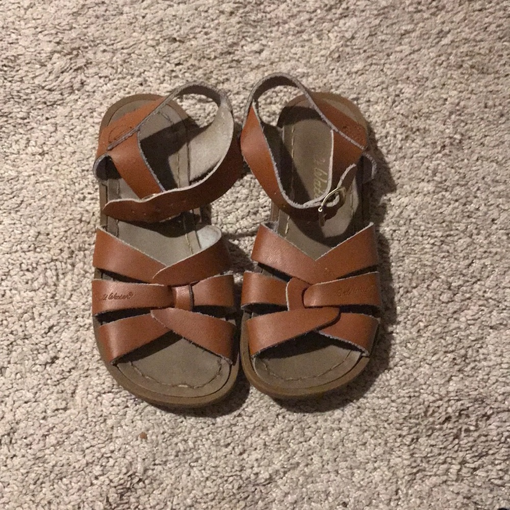 Girls Tan Salt Water Sandals